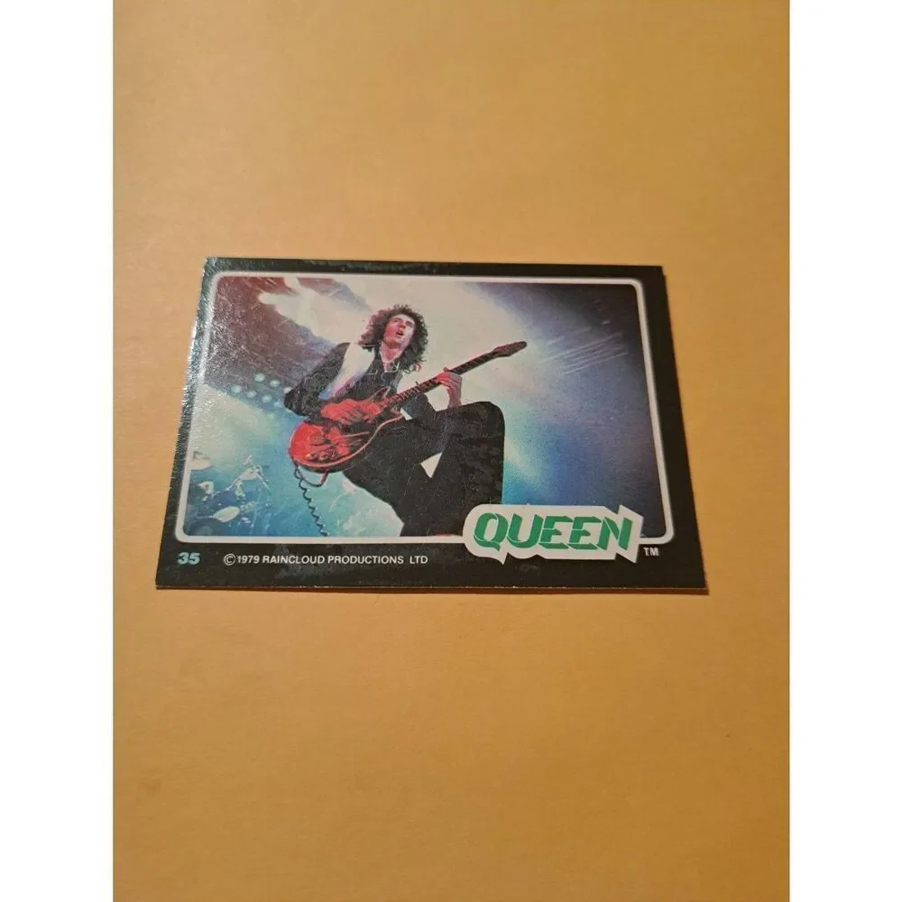 Vintage 1979 Raincloud Productions Queen Trading Card #35 Rock Band Memorabilia
